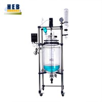 100L大型双层玻璃反应釜HEB-100L 型号可定做