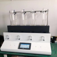 四川食品中氰化物玻璃充氮六联蒸馏仪JMQYSO2-6